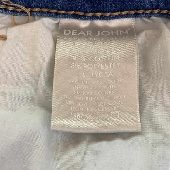 Dear John Liam Straight Distressed Medium Wash Jeans - Size 31 - Picture 9 of 9